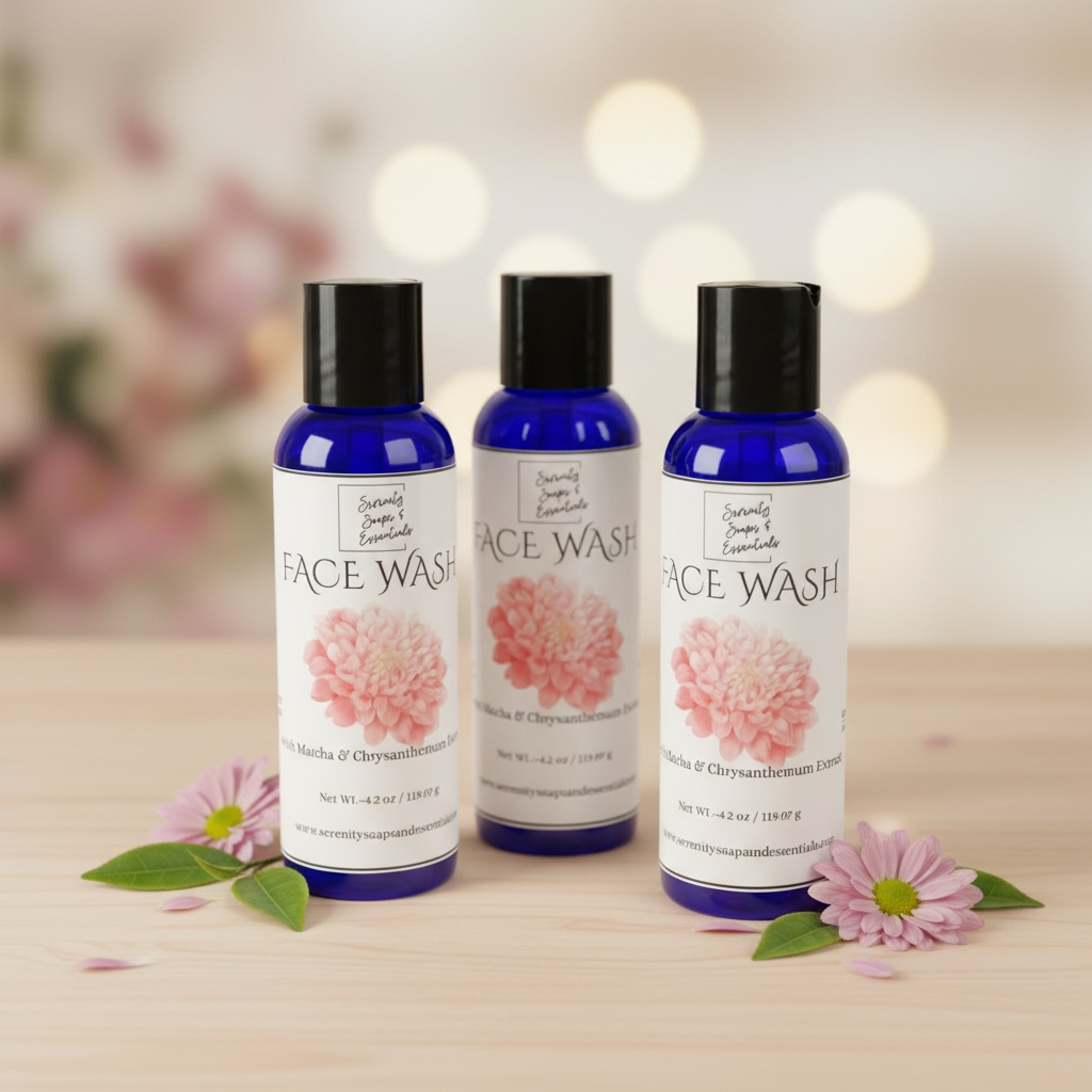 🌿 Matcha & Chrysanthemum Facial Cleanser