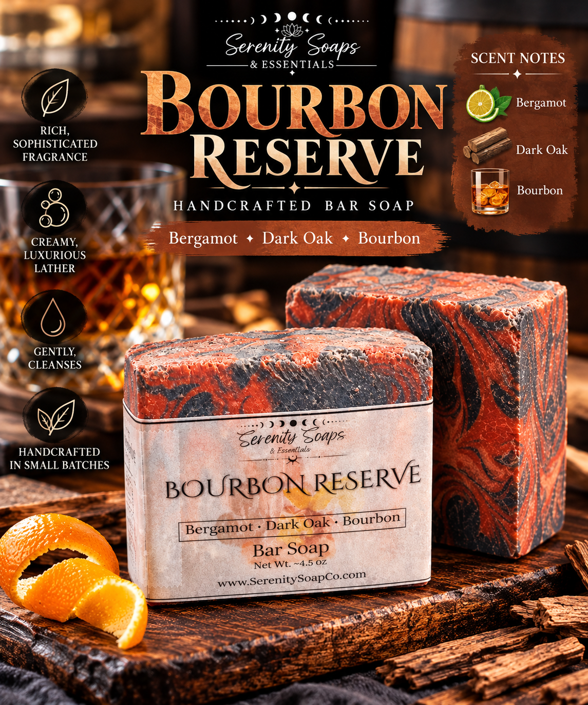 Bourbon Reserve Bar Soap